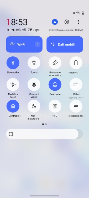 Disattiva Wi-Fi e Bluetooth