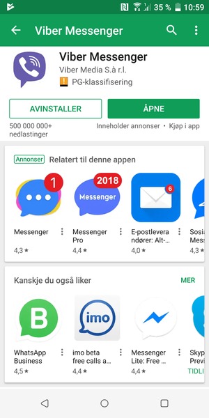 Velg ÅPNE
