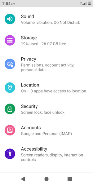 Scroll to and select Location
