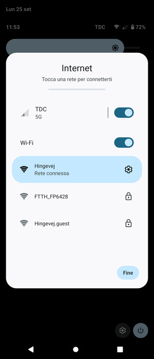 Disattiva Wi-Fi