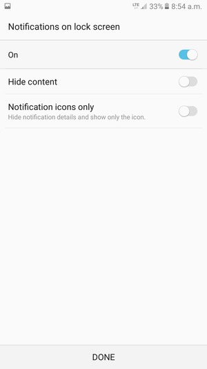 Select your preferred option and select DONE