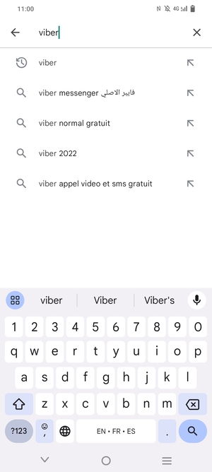 Saisissez le nom de l'appli et sélectionnez Rechercher