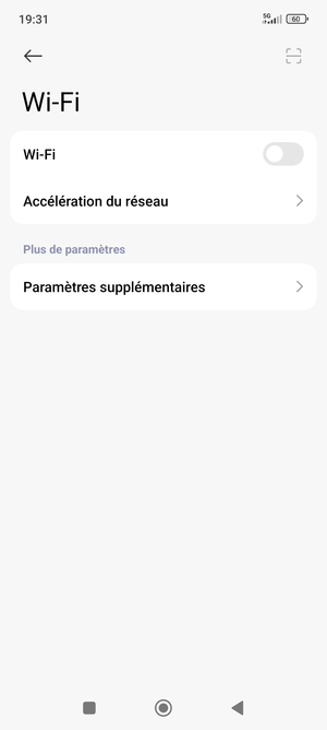Activer le Wi-Fi