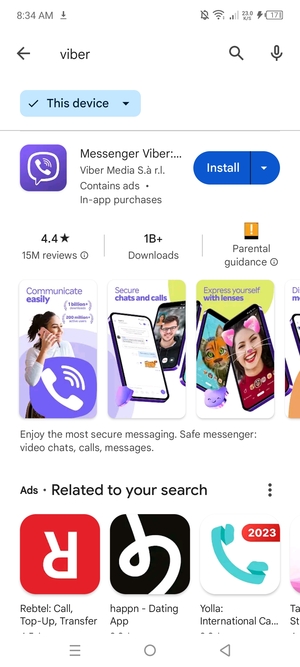 Select the app