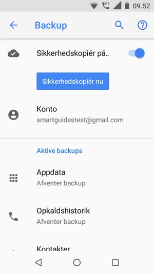 Vælg Konto