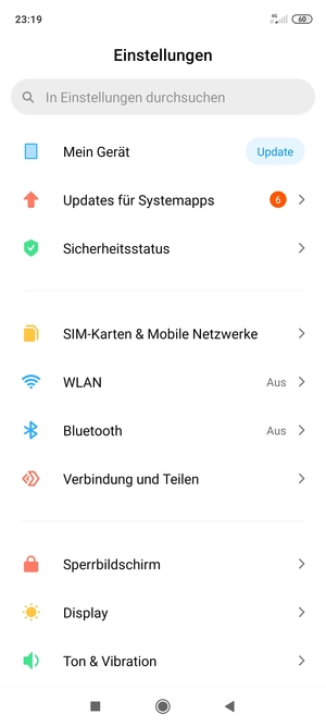 Wählen Sie SIM-Karten & Mobile Netzwerke