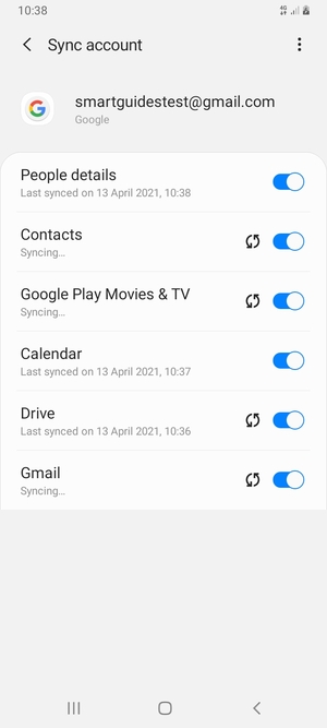 Your contacts from Google will now be synced to your Galaxy