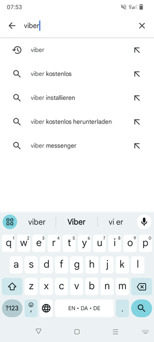 Geben Sie den Namen der App ein und wählen Sie Suchen
