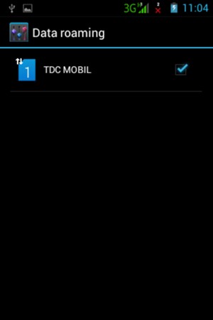 Turn Data roaming on or off