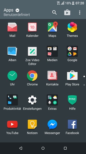 Wählen Sie Einstellungen