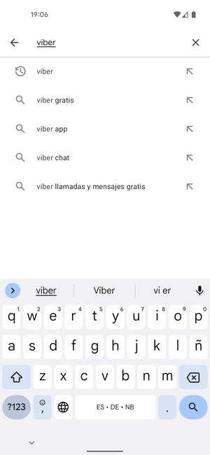 Introduzca el nombre de la aplicación y seleccione Buscar