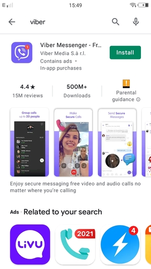 Select the app