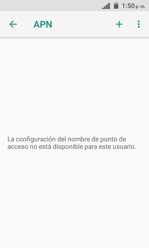 Seleccione Nuevo APN