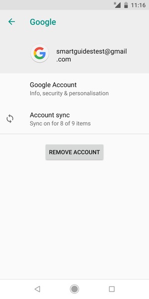 Select Account sync