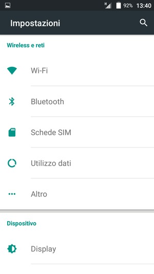 Seleziona Altro