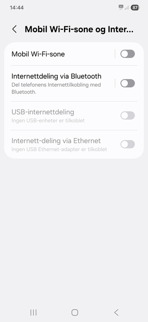 Velg Mobil Wi-Fi-sone
