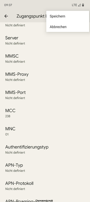 Wählen Sie Speichern