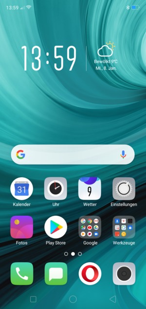 Um alle laufende Apps zu schließen, wählen Sie die Letzten Apps-Taste