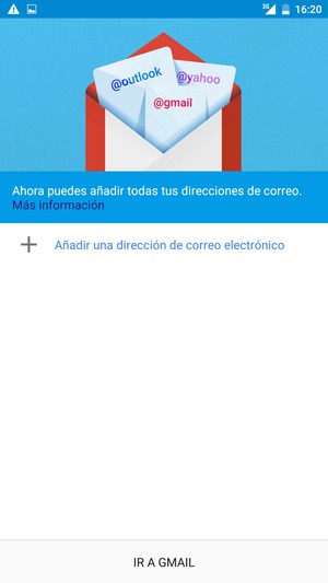 Seleccione Añadir una dirección de correo electrónico