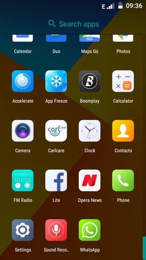Scroll to and select Settings