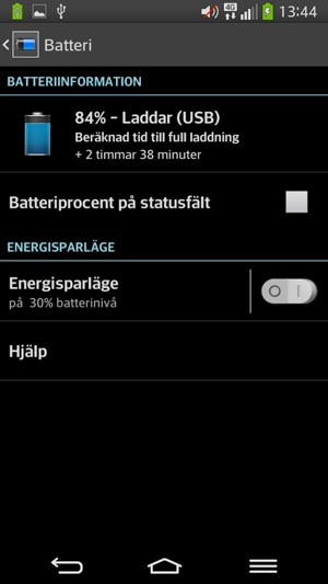Välj Energisparläge