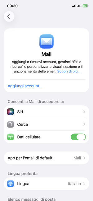 Seleziona Aggiungi account...