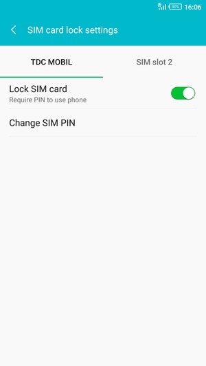 Select Public and Change SIM PIN