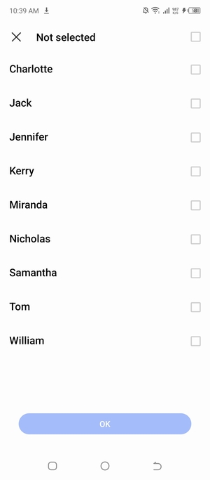 Check the Select all checkbox