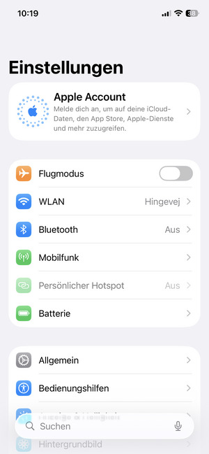 Wählen Sie Mobilfunk