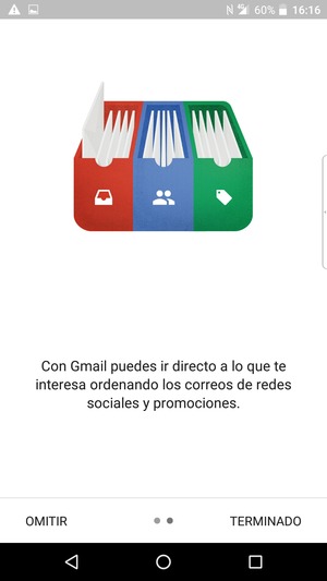 Seleccione TERMINADO
