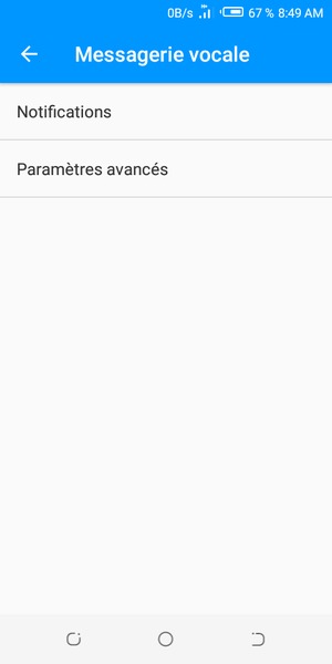 Sélectionnez Paramètres avancés