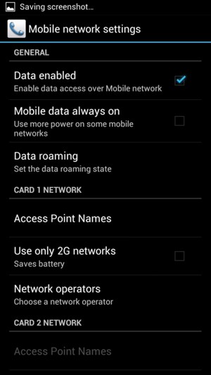 Select Access Point Names