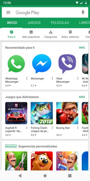 Seleccione la barra de Búsqueda