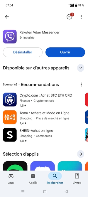 Sélectionnez Ouvrir