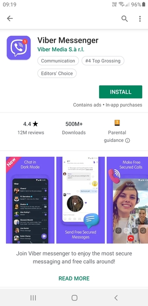 Select INSTALL