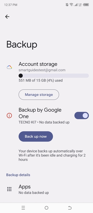 Select Account storage