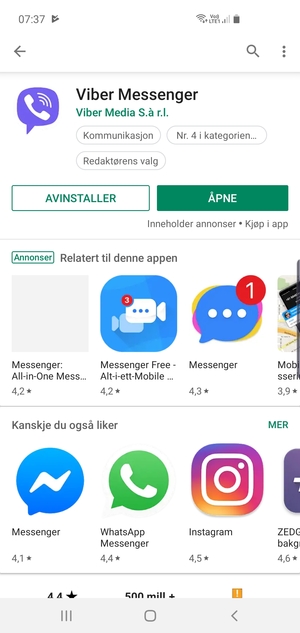 Velg ÅPNE