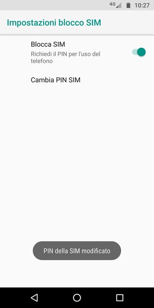 Il tuo PIN della SIM è stato modificato