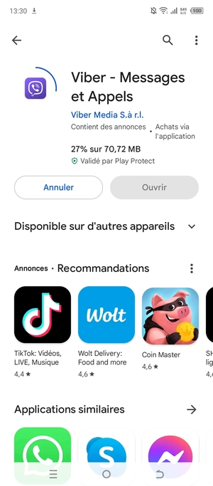 Veuillez attendre la fin de la procédure d'installation