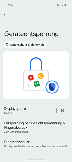 Ihr Handy ist jetzt mit einer Bildschirmsperre gesichert