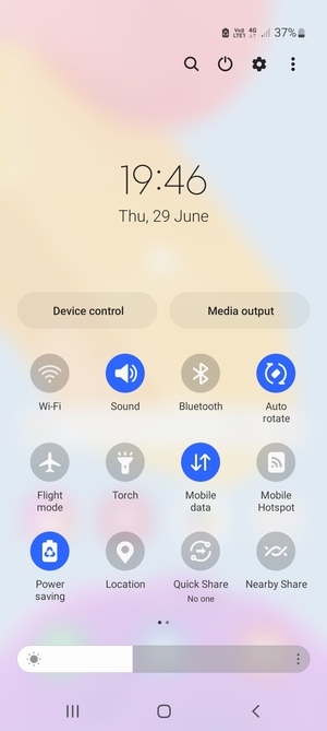 Turn on Power saving