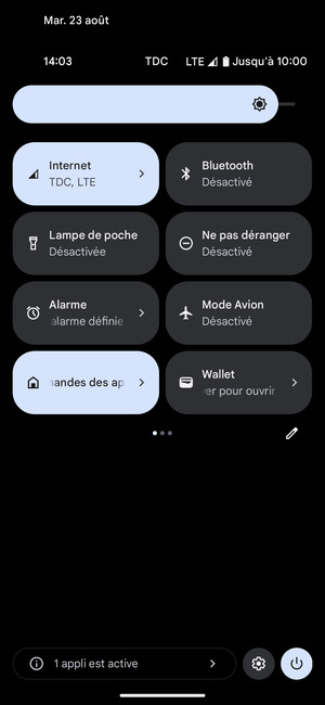 Régler la luminosité au niveau souhaité
