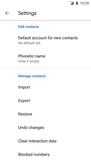 Scroll to and select Import