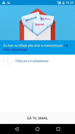 Vælg Tilføj en e-mailadresse