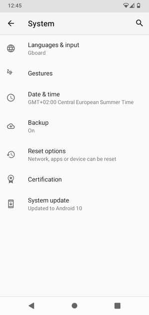 Select System update