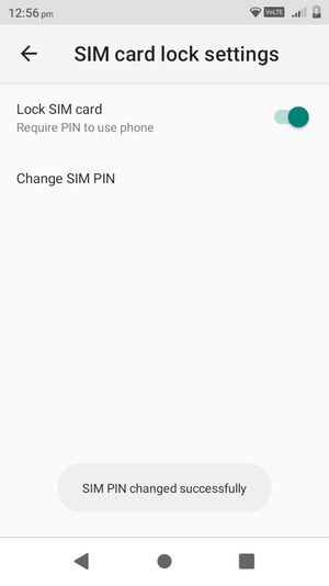 Your SIM PIN has been changed