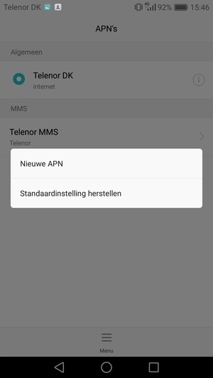 Selecteer Standaardinstelling herstellen