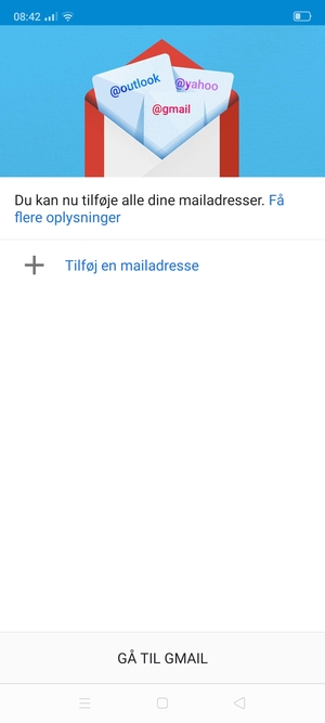 Vælg Tilføj en mailadresse