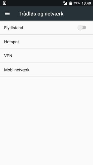 Vælg Mobilnetværk