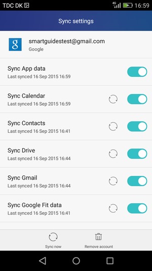 Your contacts from Google will now be synced to your smartphone